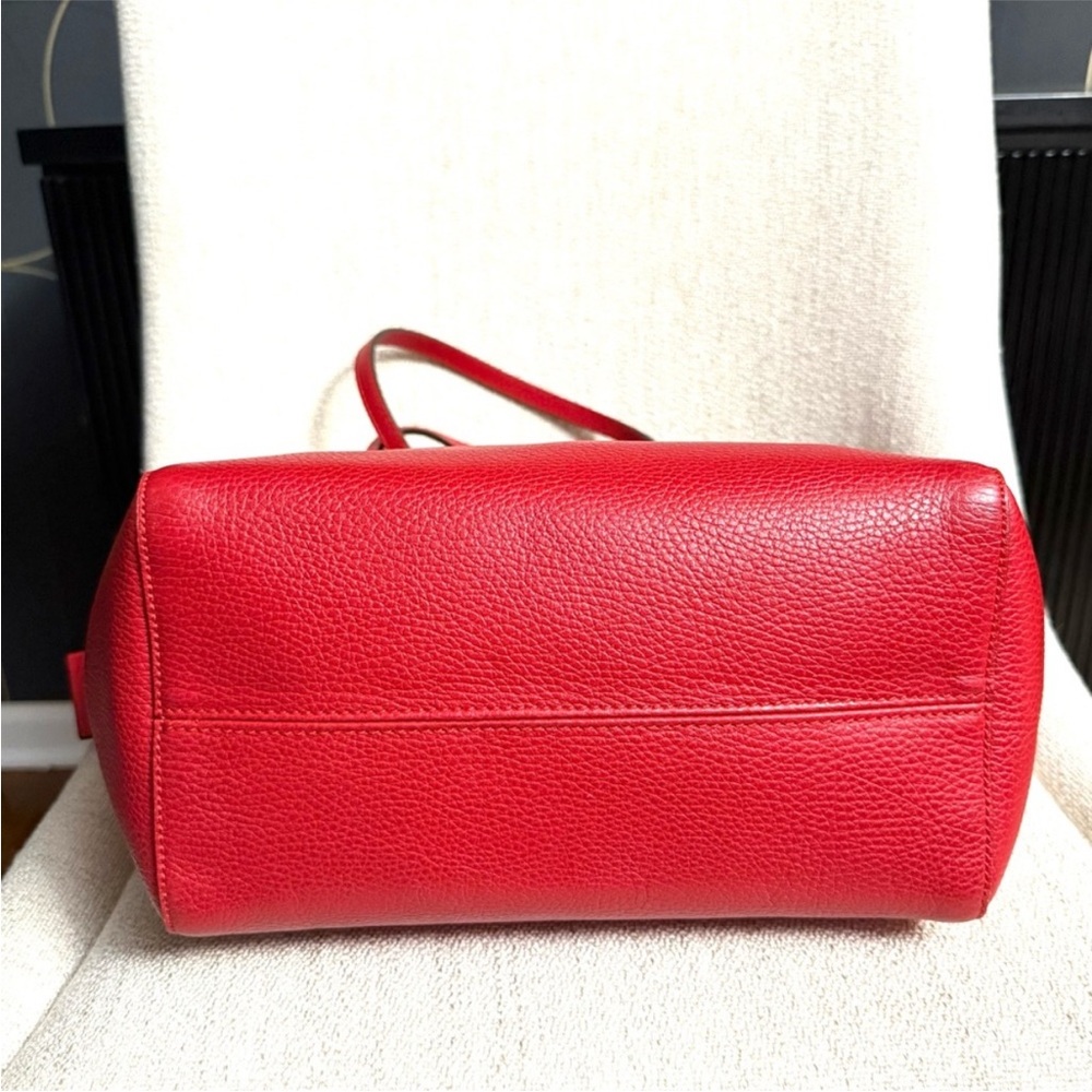Authentic Gucci Swing tote bag red leather medium size - Picture 15 of 16
